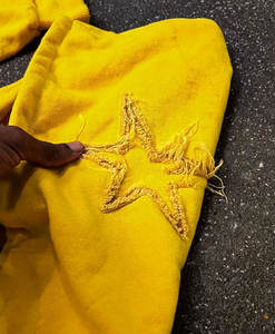 Chándales Personalizados 100% Algodón Unisex de Invierno con Estampado, Apliques, Bordados, Patchwork, Borde Crudo, Pedrería, Felpa Transpirable - Product Image 4