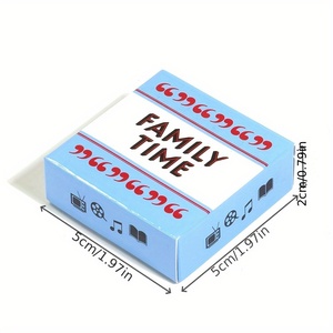 กระดาษพิมพ์ลายสำหรับครอบครัวสนุกกลางคืนการ์ดเกมแคมป์ปิ้งวันหยุดแบบพกพาออกแบบได้เอง - Product Image 4