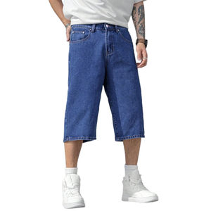 Short baggy ample personnalisé pour hommes de haute qualité 100% coton couleur pure disponible lavage foncé clair loisirs mode style décontracté - Product Image 1