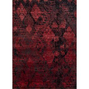 Kavi Red Orange Hand Knotted Wool Bamboo Silk <b>Rug</b> Classic Style Medallion for Home Hallway Large Rectangle <b>Spaces</b>-Esk-662 - Product Image 1