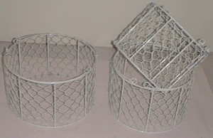Heavy Duty Iron <b>Wire</b> Fruit Basket Fruit Storage Container Stackable Kitchen Organizer Durable Round Mesh Snack & Bread <b>Holder</b> - Product Image 5