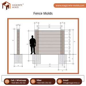 Panel de valla de doble cara, alta calidad, larga duración, proveedor de moldes de hormigón - Product Image 3