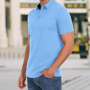T-shirts polo unisexes unis respirants de haute qualité avec logo personnalisé pour hommes par Dress Sports - Product Image 5