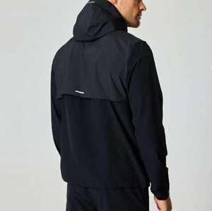 Conjunto Deportivo Cortavientos Personalizado de Alta Calidad para Hombre, Color Negro Sólido, Impermeable, de Peso Medio, Poliéster/Nailon de Secado Rápido - Product Image 6