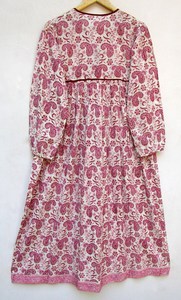 Nouveautés Vêtements pour femmes en coton Robe longue décontractée à manches longues Look d'été Robe longue en coton à usage ethnique - Product Image 3
