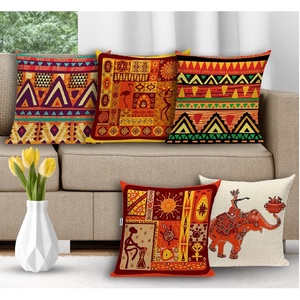 Elegant Decorative Throw Pillow Linen Tailored Edge Abstract Design for Home Hotel Car Decor <b>Cheap</b> Custom Printed Square Cushion - Product Image 4
