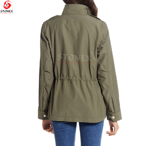 Slim Fit Trending Alta calidad Mujeres Utility Jacket Por encargo Mejor Fábrica Precio bajo Chaquetas al por mayor - Product Image 3