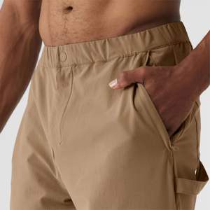 Joggers cónicos deportivos urbanos de fabricación personalizada OEM para hombres: elegantes y ajustados con bolsillos con cremallera - Product Image 5