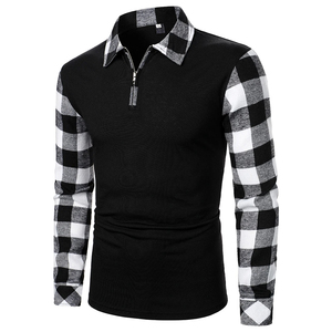 2024 hommes décontracté coton Jersey solide pour chemises manches longues pull doux au toucher respirant imprimé conception - Product Image 1