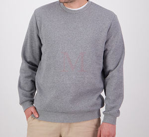 Sudadera de cuello redondo bordada de alta calidad personalizada para hombre, Jersey holgado de manga larga para invierno - Product Image 1