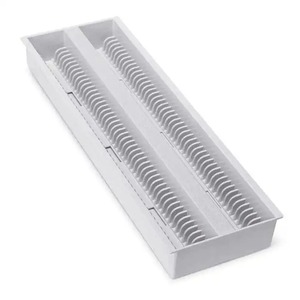 Acrylonitrile Butadiene Styrene Numeric Indexing Tray Slide Draining Tray Holding 100 Slides <b>Educational</b> <b>Supply</b> - Product Image 1