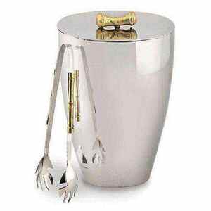 Meilleure vente : Nouveau style élégant de refroidisseur de bouteille de champagne en acier avec finition martelée et poli argenté - Product Image 5