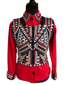 Mejor precio Premium Western Showmanship Red Horse Riding Jacket Nuevo diseño - Product Image 1