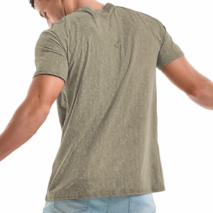 T-shirt de haute qualité pour hommes doux et confortable haut fabrique un t-shirt à col rond en matériau respirant à vendre - Product Image 4
