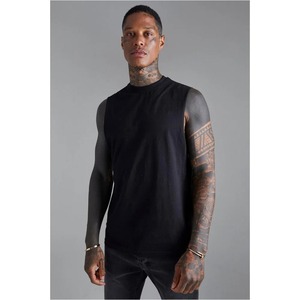 เสื้อกล้ามระบายอากาศได้ดีสำหรับผู้ชายเสื้อกีฬาแขนกุดแห้งเร็วขนาดใหญ่พิเศษสำหรับฟิตเนสยิมฟิตเนส - Product Image 5