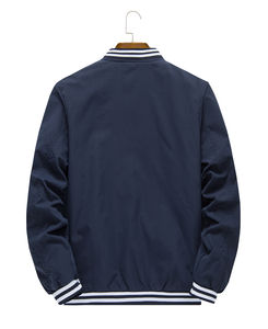 2024 unisexe imperméable coupe-vent veste de Baseball Logo personnalisé grande taille décontracté support respirant fermeture à glissière pour l'hiver - Product Image 3