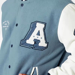 OEM Fabricación Mejor Hombres Varsity Chaqueta Color Personalizado Nuevo Streetwear Estilo Adulto Tamaño Chaqueta Patrón de tela alta Precio al por mayor - Product Image 3