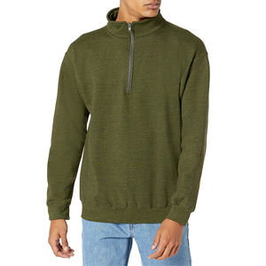 Trending <b>Men's</b> <b>Fleece</b> <b>Quarter</b> <b>Zip</b> Oversized Pullover Hoodie | Embroidered Winter Wholesale OEM - Product Image 1