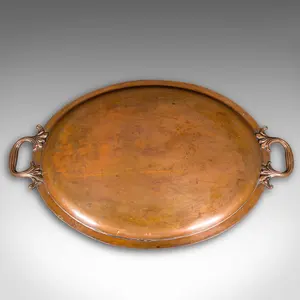 ถาดรองจานเสิร์ฟทำจากทองแดงขัดเงาเป็นมิตรกับสิ่งแวดล้อมด้ามจับแข็งแรงทันสมัยมีให้เลือกจำนวนมาก - Product Image 5