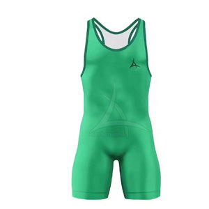 Premium Quality Customizable Quick Dry Eco-Friendly Breathable Men's Adult <b>Wrestling</b> <b>Singlet</b> for Weight Lifting - Product Image 6