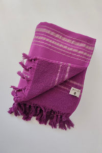 Toalla Peshtamal Terry de un lado, 90*170cm, suave y absorbente, fácil de viajar, toalla de hammam turca con flecos de secado rápido, 285 GSM - Product Image 4