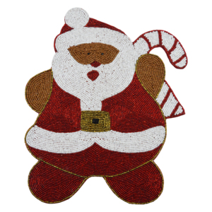 Handicraft Santa Designer Beaded Placement <b>Christmas</b> Festive Decor Beads Home Decor Design <b>Coaster</b> Mat <b>and</b> Pads - Product Image 3