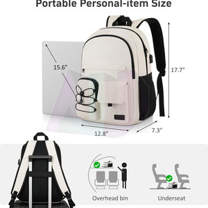 Sac à dos décontracté, ajustement confortable, matériau solide, idéal pour l'école, le collège, le bureau et l'usage quotidien - Product Image 3