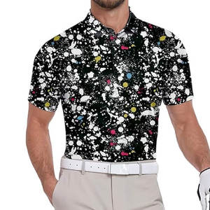 Polo de Golf para Hombre de Material Elástico, Ajuste Cómodo, Ropa de Entrenamiento, Polo de Golf de Material Transpirable - Product Image 3