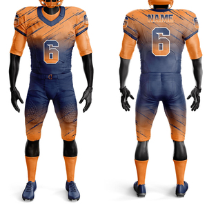OEM uniforme de fútbol americano de manga corta nuevo diseño transpirable secado rápido precio bajo técnicas impresas ropa de entrenamiento deportivo - Product Image 6