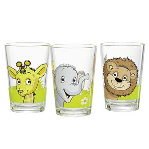 RITZENHOFF & BREKER Paquete de 3 Vasos 'Animales de la Selva', 3 Vasos por Unidad, Cristalería Premium, Empaquetado en 8 - Product Image 1
