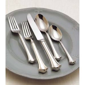 Bulk 5-Pieces Silver <b>Mirror</b> Polished Flatware Stainless Steel Kitchen Silverware Silver Cutlery Set with <b>Black</b> Resin Handle - Product Image 5