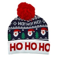 Gorros de Punto con Luces Navideñas al por Mayor, ODM, Nueva Tendencia, Promoción, Personalizados, para Hombre y Mujer, Ajustables, de Acrílico, para la Playa, Cálidos para el Invierno