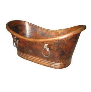 อ่างอาบน้ำทองแดงแบบตั้งพื้น ดีไซน์หรูหรา สไตล์โบราณ สำหรับตกแต่งห้องน้ำ  ลดราคาพิเศษ - Product Image 4