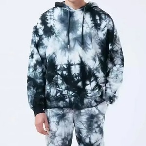 Survêtement à capuche tie-dye pour homme, coupe décontractée, respirant, avec poches latérales, 100 % polyester, idéal pour l'automne - Product Image 6