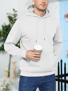 Nouvelle Arrivée Hiver – Sweat à Capuche Homme en Polaire Lourde Doublée Polyester/Coton – Décontracté, Sportif, Entraînement - Product Image 4