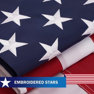 Drapeaux Américains et du Texas USA TOP FLAGSINC, étoiles brodées, pour extérieur, lot 4x6 et 3x5 - Product Image 5