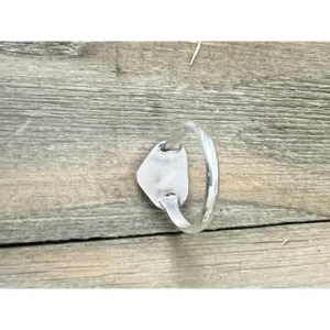 Rose Gold Plated Stainless Steel <b>Ring</b> with Orange <b>Opal</b> Inlay Trendy Fashion Jewelry Gift - Product Image 5