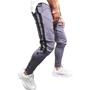 Vente chaude prêt à expédier pantalons de jogging pour hommes avec poches latérales pantalons de jogging cargo pour hommes joggeurs unis - Product Image 2