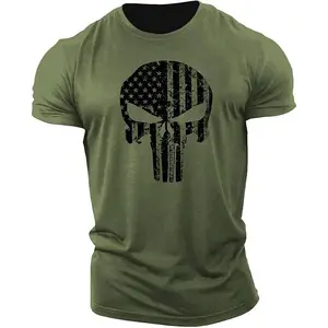 <span class=keywords><strong>T-Shirt</strong></span> de camouflage unisexe imprimé en 3D Style Hip Hop <span class=keywords><strong>T-Shirt</strong></span> d'entraînement en tissu tricoté à manches courtes avec motif camouflage tactique Hommes Femmes - Product Image 5