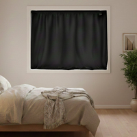 Cortina Opaca Portátil y Removible para Dormitorio, Fácil de Instalar, Sin Perforaciones, Oscurecimiento Medio, Sin Daños