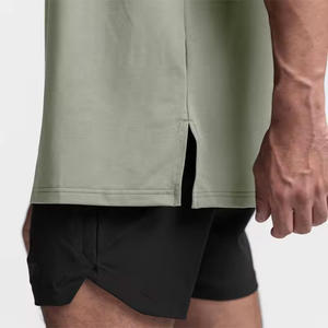 Camisetas de algodón 100% para hombre Cantidad a granel de alta calidad Directo de fábrica Mejor precio Jersey de corte regular en blanco Patrón sólido Alto - Product Image 3