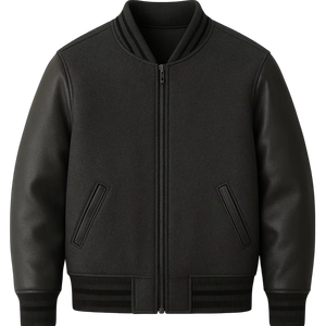 Veste Letterman pour hommes Premium Quality Casual Wear High Stander Fabric Fashion Clothing Solid Color Stylish Winter Outerwear - Product Image 1