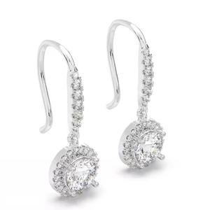 Boucles d'oreilles en diamant de qualité supérieure en or rose 18 carats, cadeau délicat pour l'obtention du diplôme d'anniversaire ou l'étincelle de tous les jours à vendre - Product Image 2