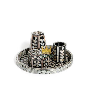 Pink Bakhoor <b>Incense</b> Burner Set with Mother of Pearl Tray <b>Box</b> Eco-Friendly 100% Natural Ramadan Ready From Vietnam - Product Image 5