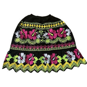 Taille haute coton hawaïen décontracté polynésien broderie jupe conceptions personnalisées île en gros respirant taille haute femmes - Product Image 5