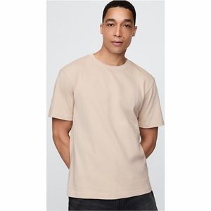 เสื้อยืดผู้ชายโอเวอร์ไซส์ผ้าฝ้าย100% 300gsm สีทึบออกแบบได้ตามต้องการ - Product Image 1