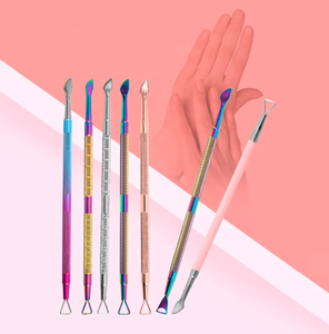 Professional Metal <b>Nail</b> <b>Cuticle</b> <b>Pusher</b> Curved Stainless Steel <b>Nail</b> <b>Pusher</b> Art Tool for Dead Skin Removal Finger Use - Product Image 6