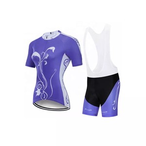 Derniers maillots de cyclisme pour femmes Ensemble short rembourré 3D à manches courtes et respirant Chemise de vélo OEM Vêtements de cyclisme Pantalons longs et courts Vélo - Product Image 5