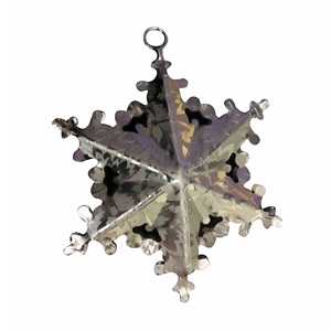 Venta al por mayor artículo decoración colgante DISEÑO DE Metal producto estándar superior alta calidad artesanía india Navidad nuevo diseño 2025 - Product Image 1