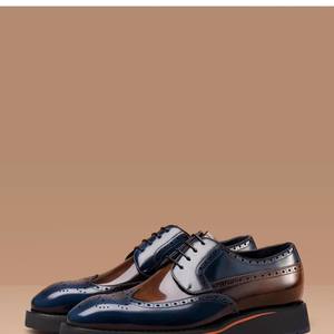 Zapatos de Cuero para Hombre, Estilo Británico, Casuales de Negocios, con Grabado, Punta Cuadrada, Formales, Brillantes - Product Image 4